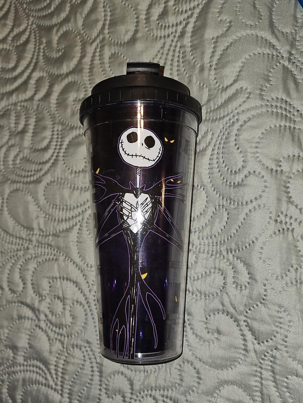 Nightmare Before Christmas Jack Skellington Purple Travel Tumbler